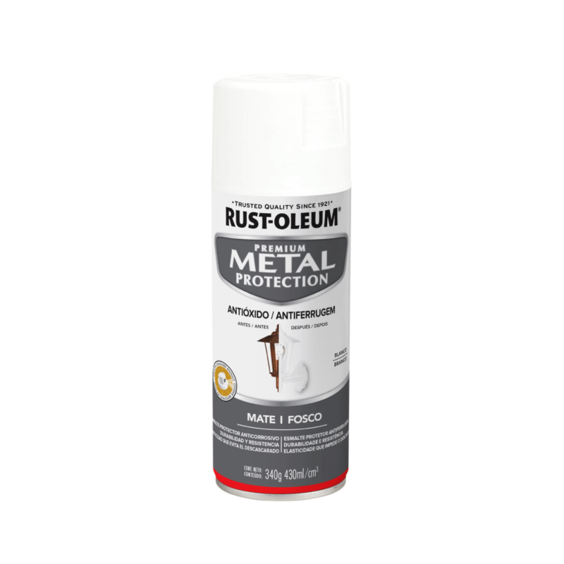 Aerosol Para Metal, Blanco Mate - Rust Oleum Metal Protection