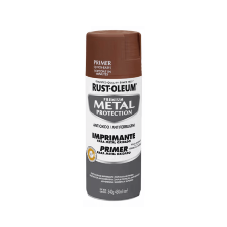 Metal Protección Imprimante en Aerosol, Metal Oxidado Rojo - Rust Oleum