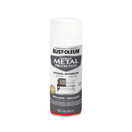 Esmalte Anticorrosivo en Aerosol Acabado Brillante Blanco, RUST-OLEUM