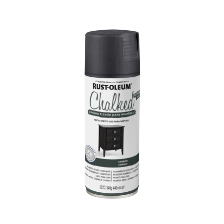 Pintura En Aerosol Tizada Gris Carbón - Rust Oleum Chalked
