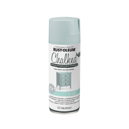 Pintura En Aerosol Tizada Azul Sereno - Rust Oleum Chalked