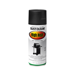 Aerosol de alta temperatura color negro mate de Rust-Oleum | Jobbi