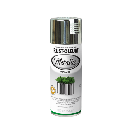 Aerosol Efecto Metal Brillante Plata - Rust Oleum Metallic