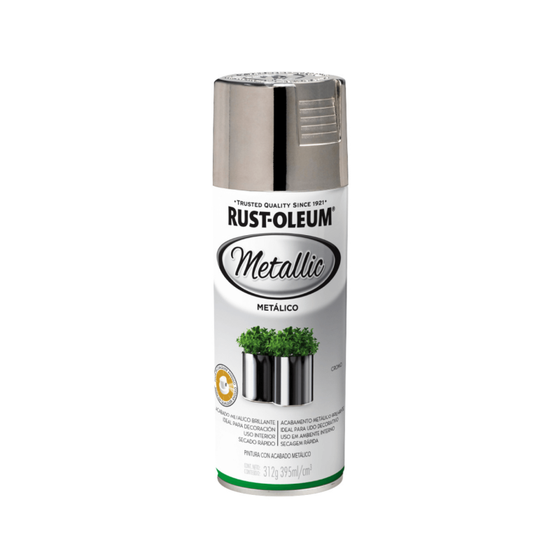 Aerosol Efecto Metal Brillante Cromo - Rust Oleum Metallic