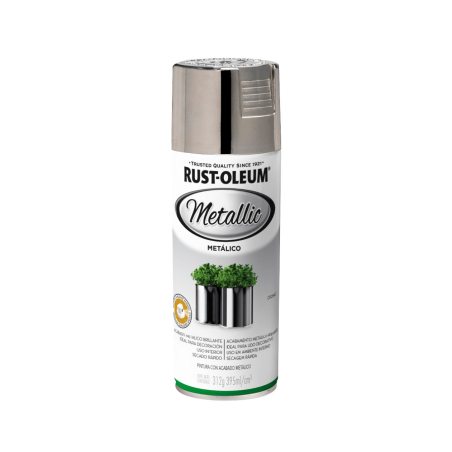 Aerosol Efecto Metal Brillante Cromo - Rust Oleum Metallic