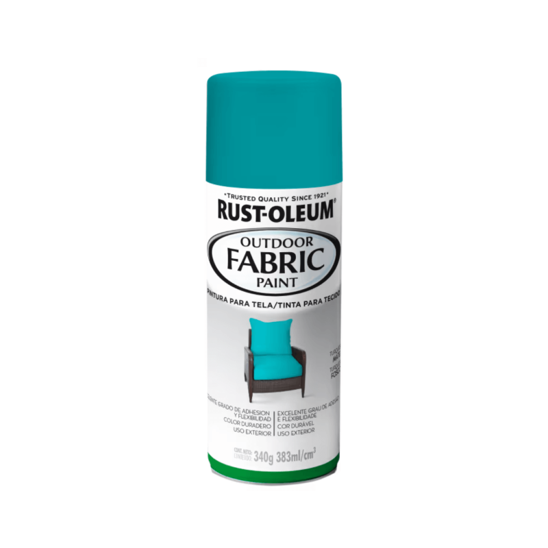 Pintura En Aerosol Para Tela Turquesa Mate - Rust Oleum Fabric