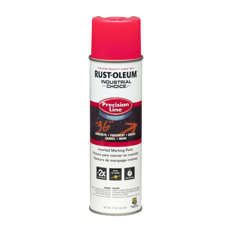 Aerosol invertido al agua fluorescente Rosa - Rust Oleum