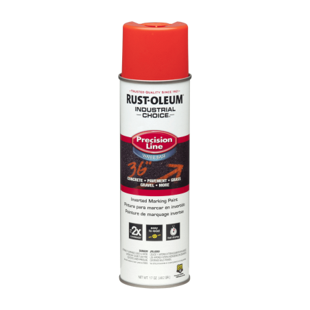 Aerosol invertido al agua fluorescente Rojo Naranja  - Rust Oleum