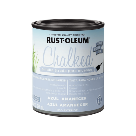 Pintura Brochable Tizada Azul Amanecer - Rust Oleum Chalked