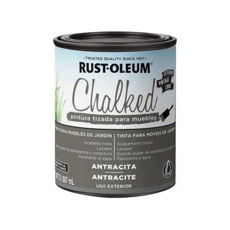 Pintura Brochable Tizada Antracita - Rust Oleum Chalked