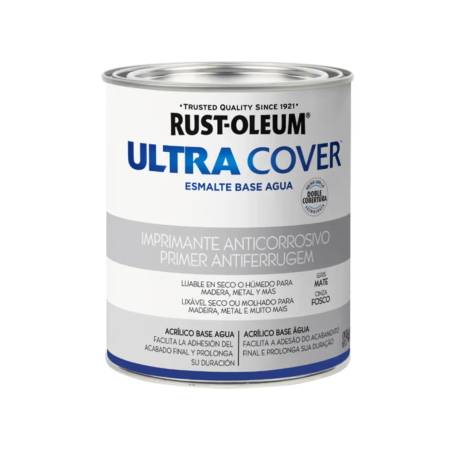 Imprimante Al Agua Brochable Gris Brillante - Rust Oleum Ultra Cover 2X