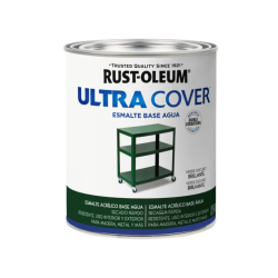 Esmalte Al Agua Brochable Verde Oscuro Brillante - Rust Oleum Ultra Cover 2X