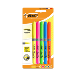 Resaltadores Highlighter Grip, Colores Surtidos - BIC