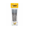 Pack de 4 Bolígrafos Round Stick Negros - BIC