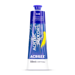 Pintura Acrylic Colors 59ml Ultramar Claro 348 - ACRILEX