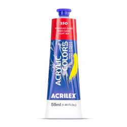 Pintura Acrylic Colors 59ml Rojo Claro 350 - ACRILEX