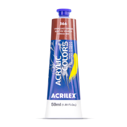 Pintura Acrylic Colors 59ml Rojo de Venecia 366 - ACRILEX