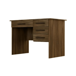 Escritorio Semiejecutivo 4 Cajones Color Almendra Mate