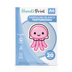 Cartulina Blanca Texturizada A4 - Handi Print
