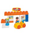 Bloques estación de servivio, juego de construcción, CLEMENTONI