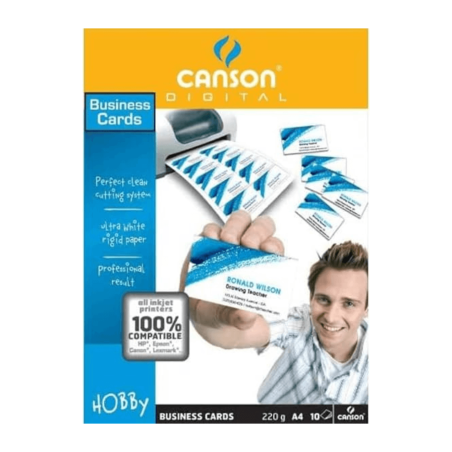 Papel fotográfico- Tarjetas personales A4, CANSON