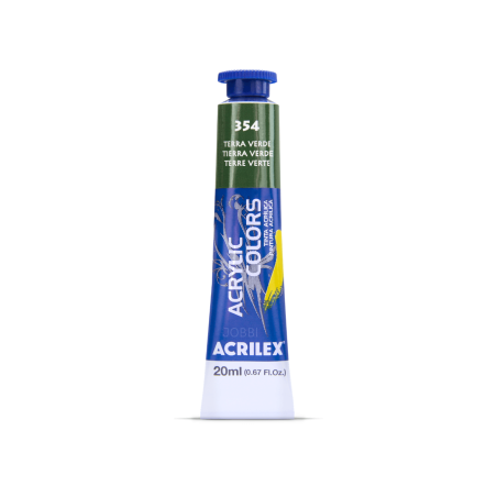 Pintura Acrylic Colors 20ml Tierra Verde 354 - ACRILEX
