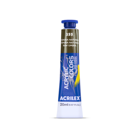 Pintura Acrylic Colors 20ml Sombra Natural 355 - ACRILEX