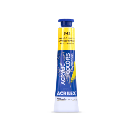 Pintura Acrylic Colors 20ml Amarillo Nápoles 342 - ACRILEX
