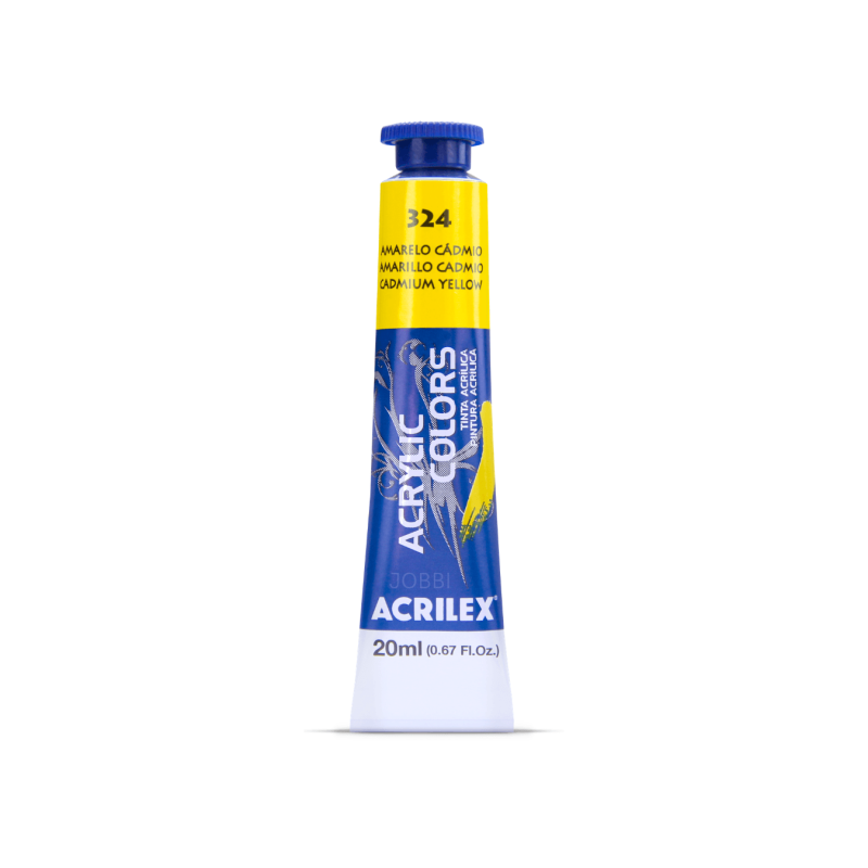 Pintura Acrylic Colors 20ml Amarillo Cadmio 324 - ACRILEX