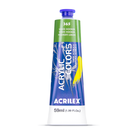 Pintura Acrylic Colors 59ml Verde Hooker 365 - ACRILEX