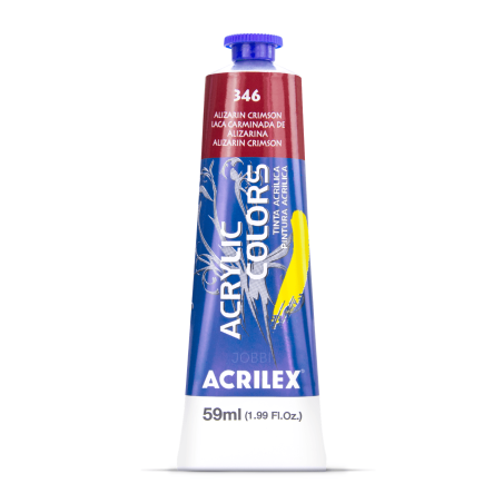 Pintura Acrylic Colors 59ml Laca Carminada 346  - ACRILEX
