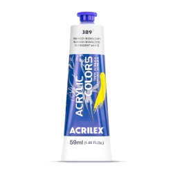 Pintura Acrylic Colors 59ml Blanco Iridiscente 389 - ACRILEX