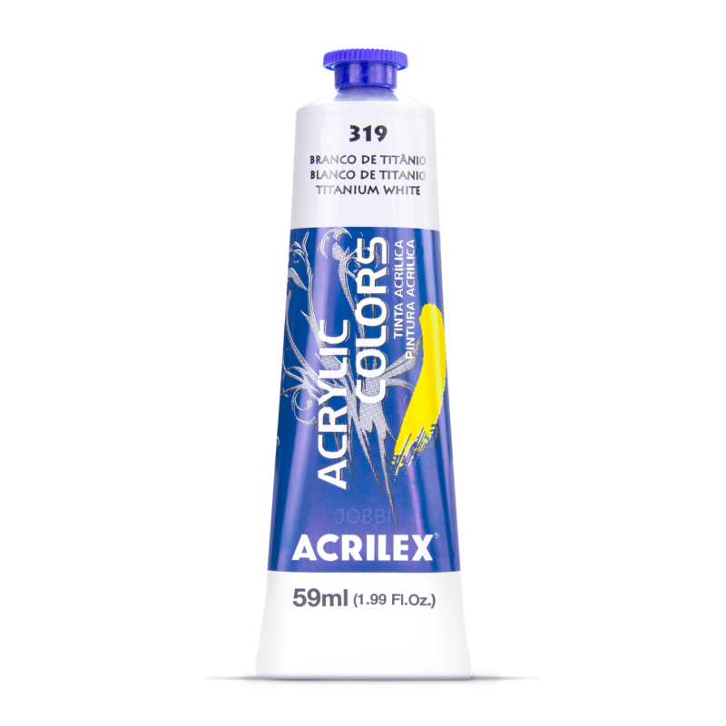 Pintura Acrylic Colors 59ml Blanco de titanio 319 - ACRILEX