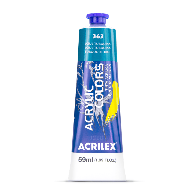 Pintura Acrylic Colors 59ml Azul Turquesa 363 - ACRILEX