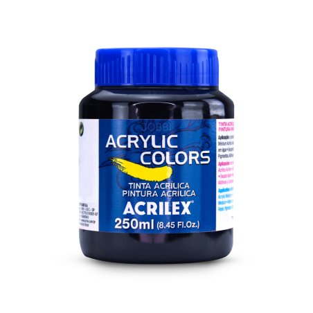 Pintura Acrylic Colors 250ml Negro 320 - ACRILEX