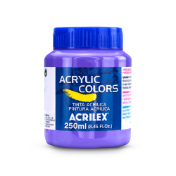 Pintura Acrylic Colors 250ml Violeta Cobalto 321 - ACRILEX