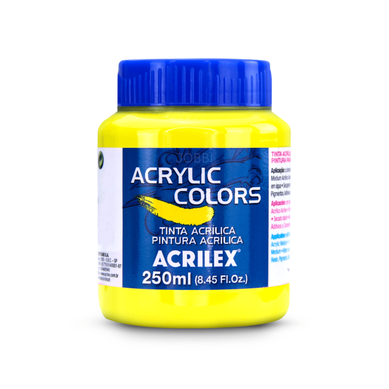 Pintura Acrylic Colors 250ml Amarillo Limón 323 - ACRILEX