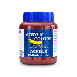 Pintura Acrylic Colors 250ml Tierra De Siena Quemada 357 - ACRILEX