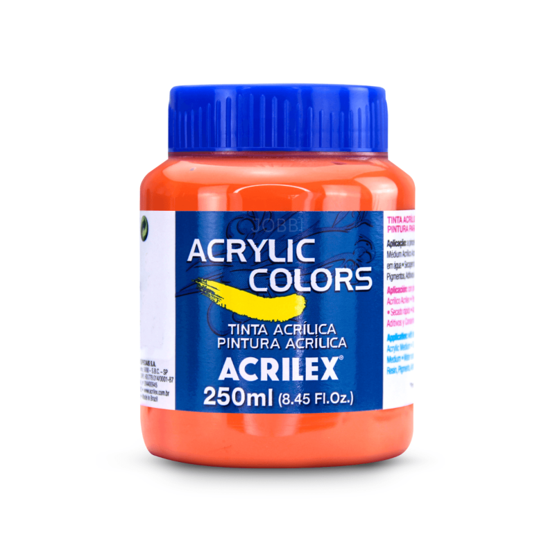 Pintura Acrylic Colors 250ml Naranja Cadmio 325 - ACRILEX