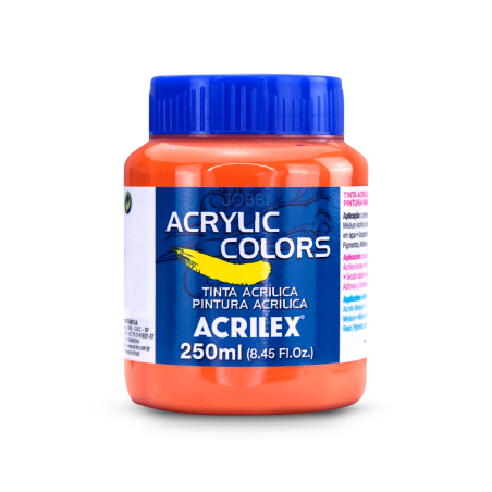 Pintura Acrylic Colors 250ml Naranja Cadmio 325 - ACRILEX
