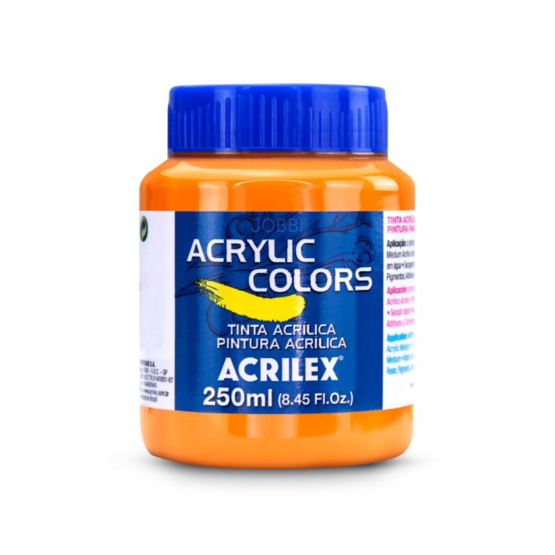 Pintura Acrylic Colors 250ml Amarillo Cadmio Oscuro 341 - ACRILEX