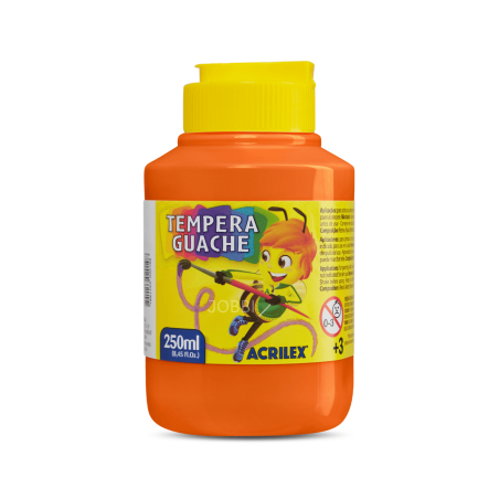 Tempera Guache 250ml Naranja - ACRILEX