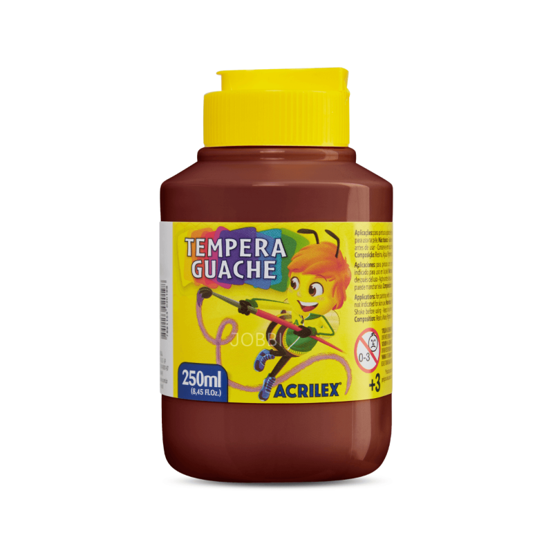 Tempera Guache 250ml Marrón - ACRILEX