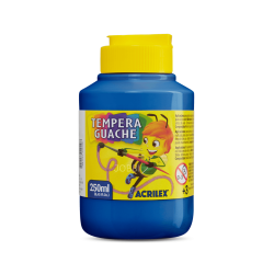 Tempera Guache 250ml Azul - ACRILEX