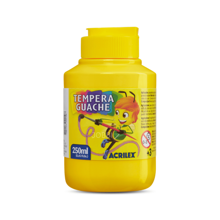 Tempera Guache 250ml Amarillo Oro - ACRILEX