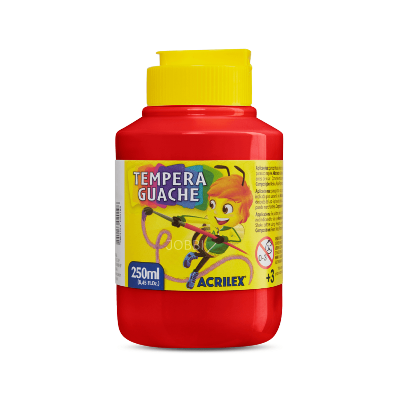 Tempera Guache 250ml Rojo - ACRILEX