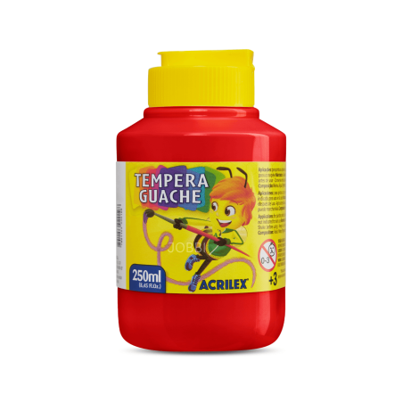 Tempera Guache 250ml Rojo - ACRILEX