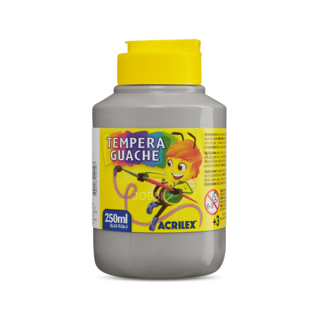 Tempera Guache 250ml Gris - ACRILEX