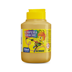 Tempera Guache 250ml Amarillo Ocre - ACRILEX