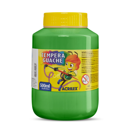 Tempera Guache 500ml Verde Hoja - ACRILEX